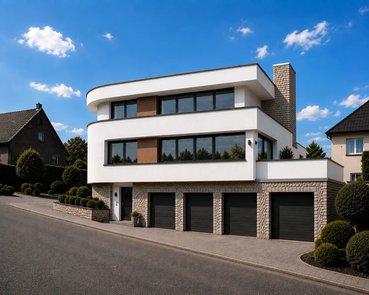 Visualisierung eines Wohnprojekts in Bochum-Stiepel